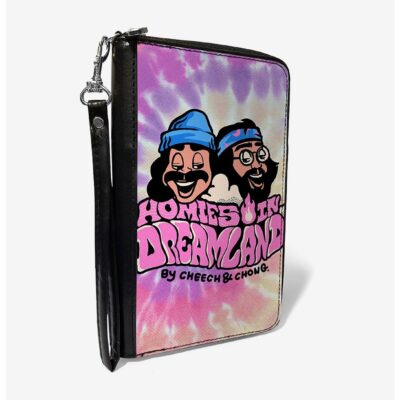 Cheech & Chong Homies In Dreamland Logo Tie Dye Zip Around Wallet