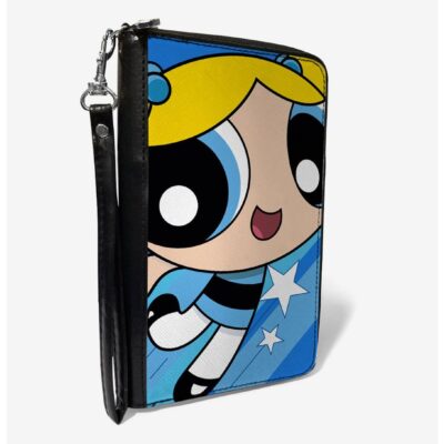 The Powerpuff Girls Bubbles Close-Up Pose Zip Around Wallet