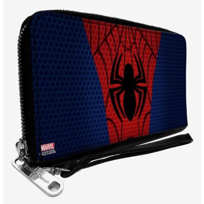 Marvel Spider-Man Chest Spider Close Up Zip Around Wallet