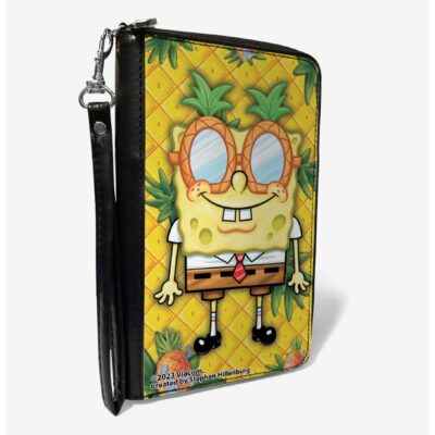 SpongeBob SquarePants Pineapple Eyes Pose Zip Around Wallet