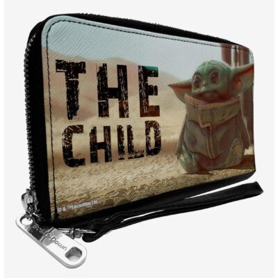 Star Wars Mandalorian The Child The Force Is Strong Zip Around Wallet