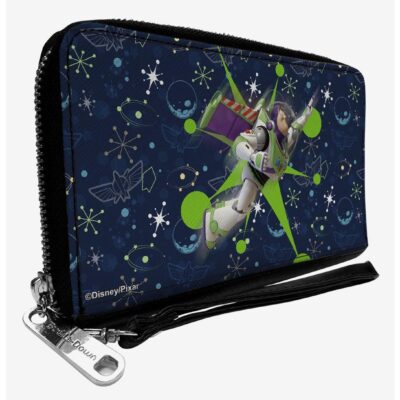 Disney Pixar Toy Story Buzz Lightyear Flight Pose Zip Around Wallet