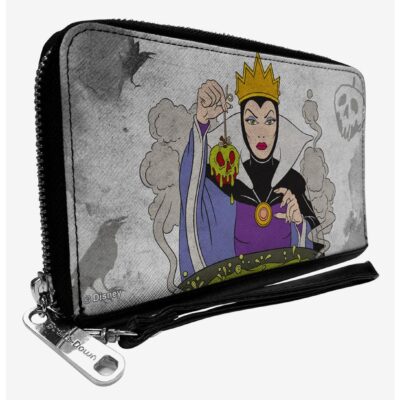 Disney Snow White Evil Queen Cauldron Zip Around Wallet