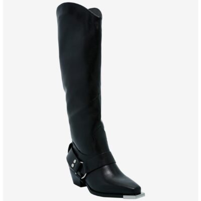 Azalea Wang Motorcycle O-Ring Knee-High Boots