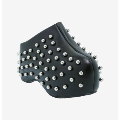 Azalea Wang Black Sphere Studded Clogs