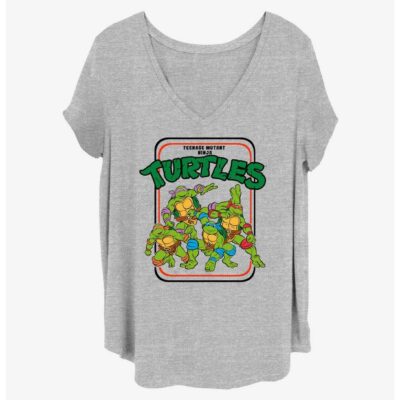 Teenage Mutant Ninja Turtles Vintage Turtles Girls T-Shirt Plus Size