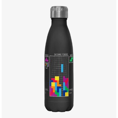 Tetris Scoreboard Stainless Steel Water Bottle