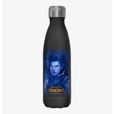 World of Warcraft Kalecgos Blue Dragon Logo Stainless Steel Water Bottle