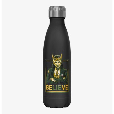 Marvel Loki Political Motive Stainless Steel Water Bottle