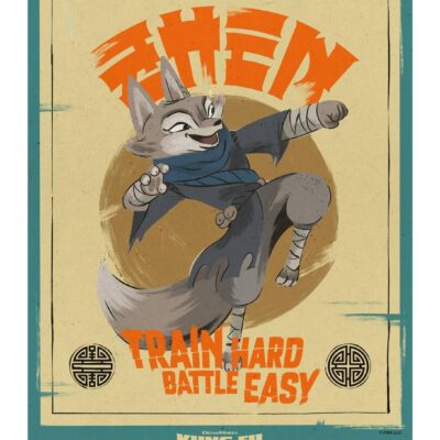 Kung Fu Panda 4 Zhen Train Hard Battle Easy Poster