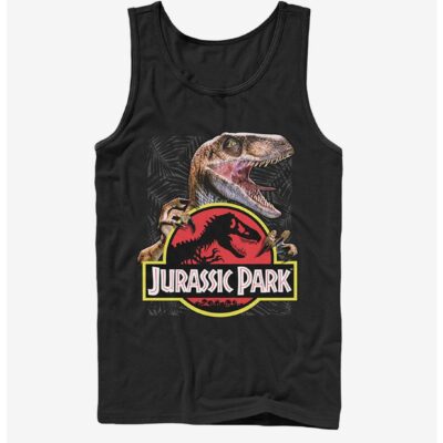 Velociraptor Hooked On Logo Tank