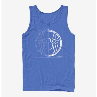 Marvel Spider-Man Grid White Tank