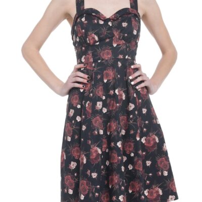 Dark Roses Retro Dress