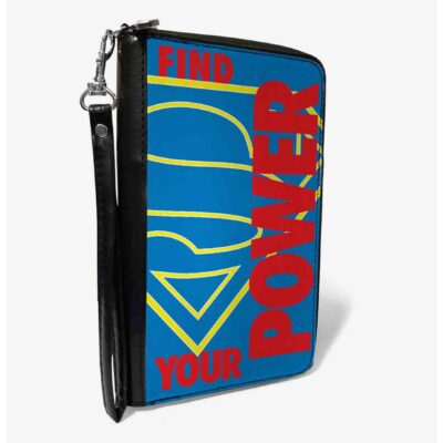 DC Comics Superman Shield Find Your Power Zip Around Wallet