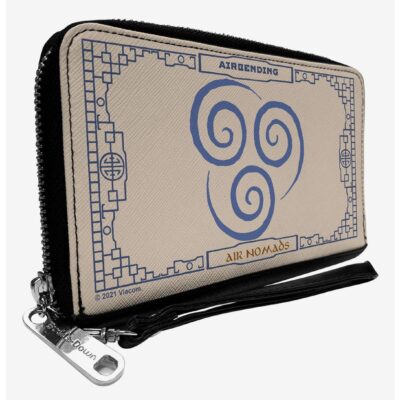 Avatar: The Last Airbender Airbending Air Nomads Icon Cream Zip Around Wallet