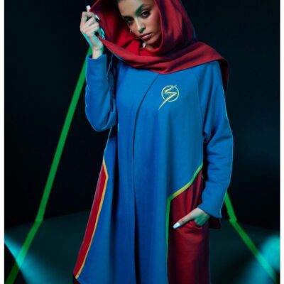 Her Universe Marvel The Marvels Ms. Marvel Hooded Scarf Girls Long Cardigan