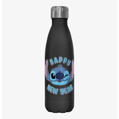 Disney Lilo & Stitch Happy New Year Stitch Wink Water Bottle