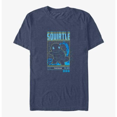 Pokemon Squirtle Grid Big & Tall T-Shirt