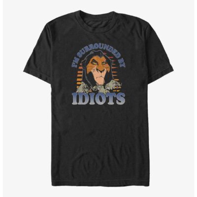 Disney The Lion King Scar Surrounded By Idiots Big & Tall T-Shirt