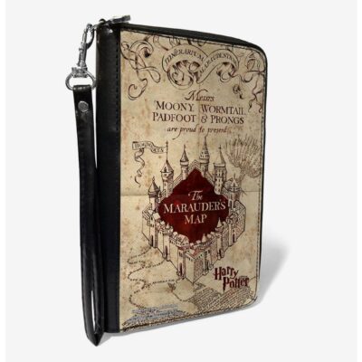 Harry Potter Hogwarts School The Marauders Map Zip Around Wallet