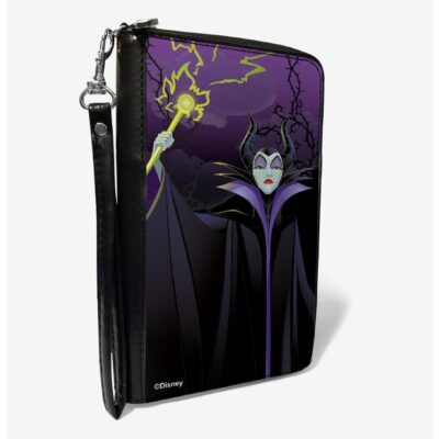 Disney Snow White Maleficent Staff Forest of Thorns Zip Around Wallet