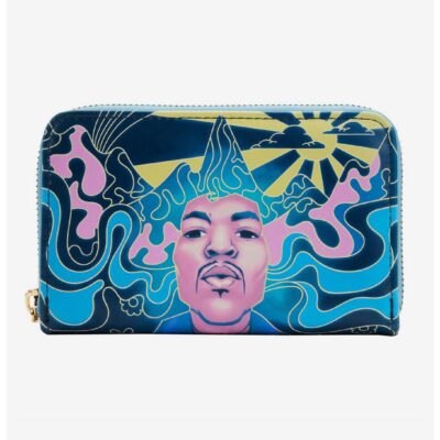 Loungefly Jimi Hendrix Psychedelic Landscape Zip Around Wallet