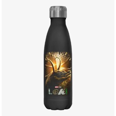 Marvel Loki Alligator Loki Poster Stainless Steel Water Bottle